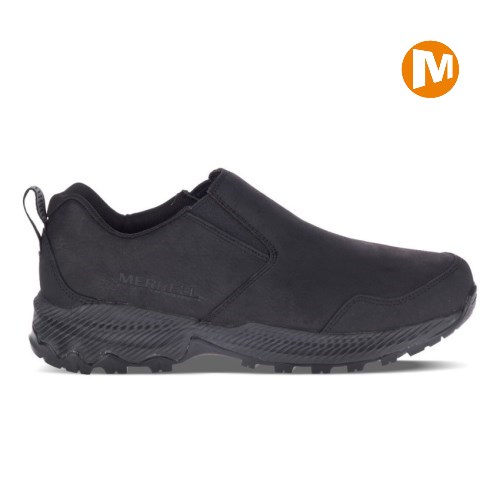 Merrell Forestbound Moc Slip-On Schuhe Herren Schwarz [DE-XQYCZ]